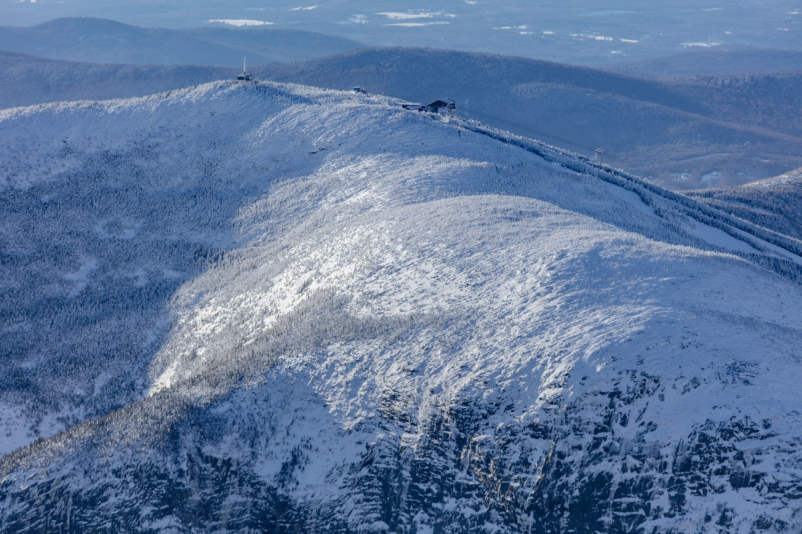 Vue de Mont Cannon dans les White Mountains