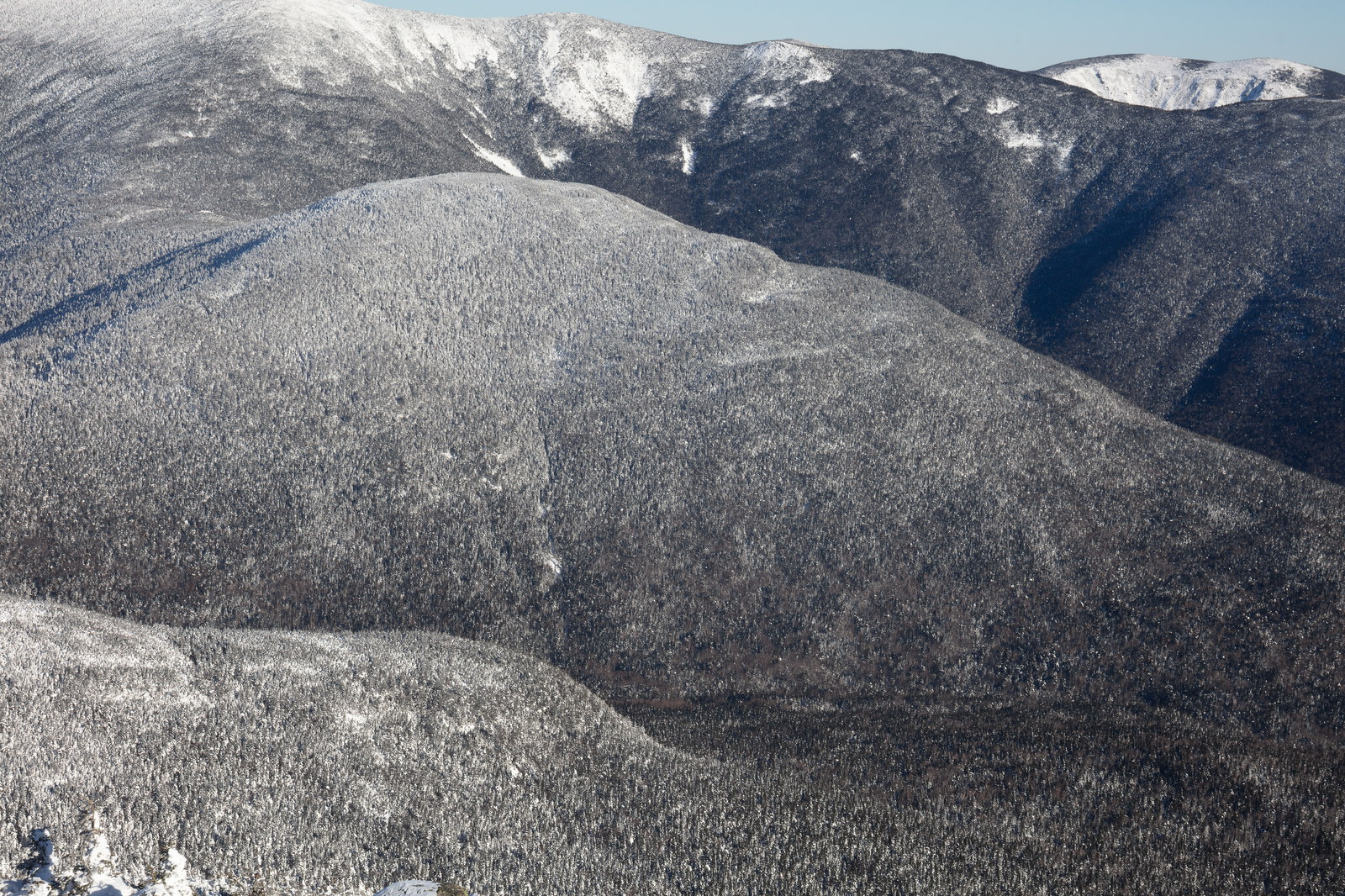 Vue de Mont Galehead dans les White Mountains