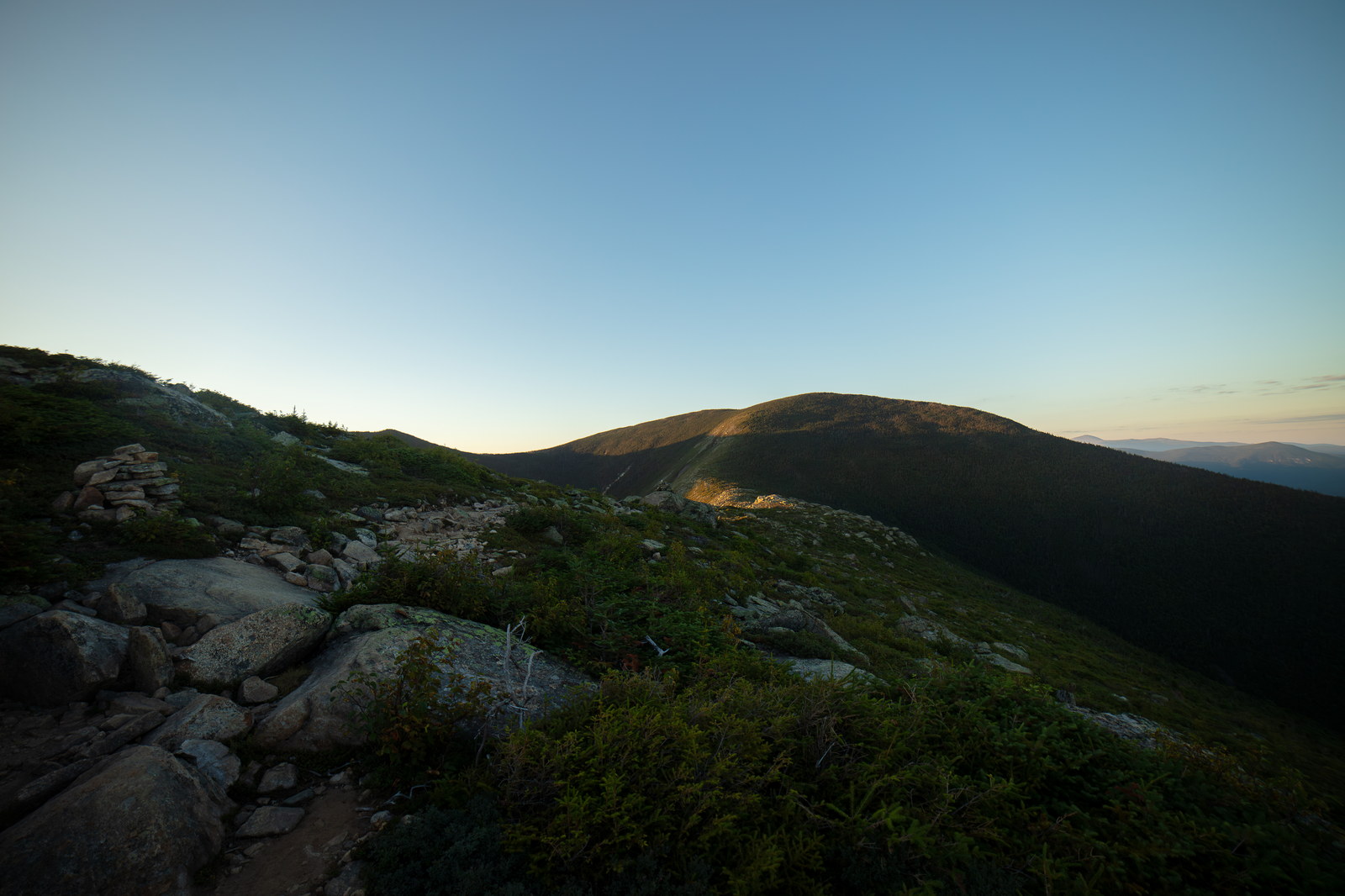 Vue de Mont Bond dans les White Mountains