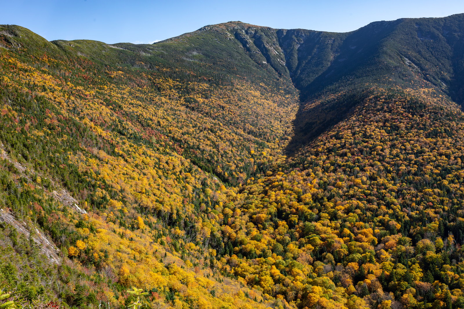 Vue de Mont Lafayette dans les White Mountains