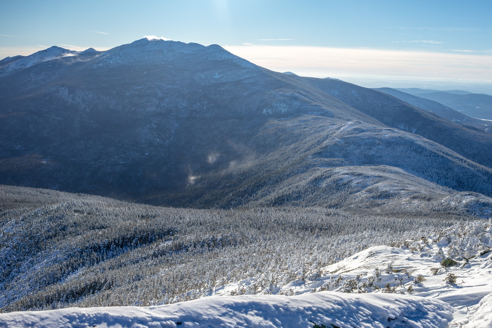 Vue de Mont Lafayette dans les White Mountains