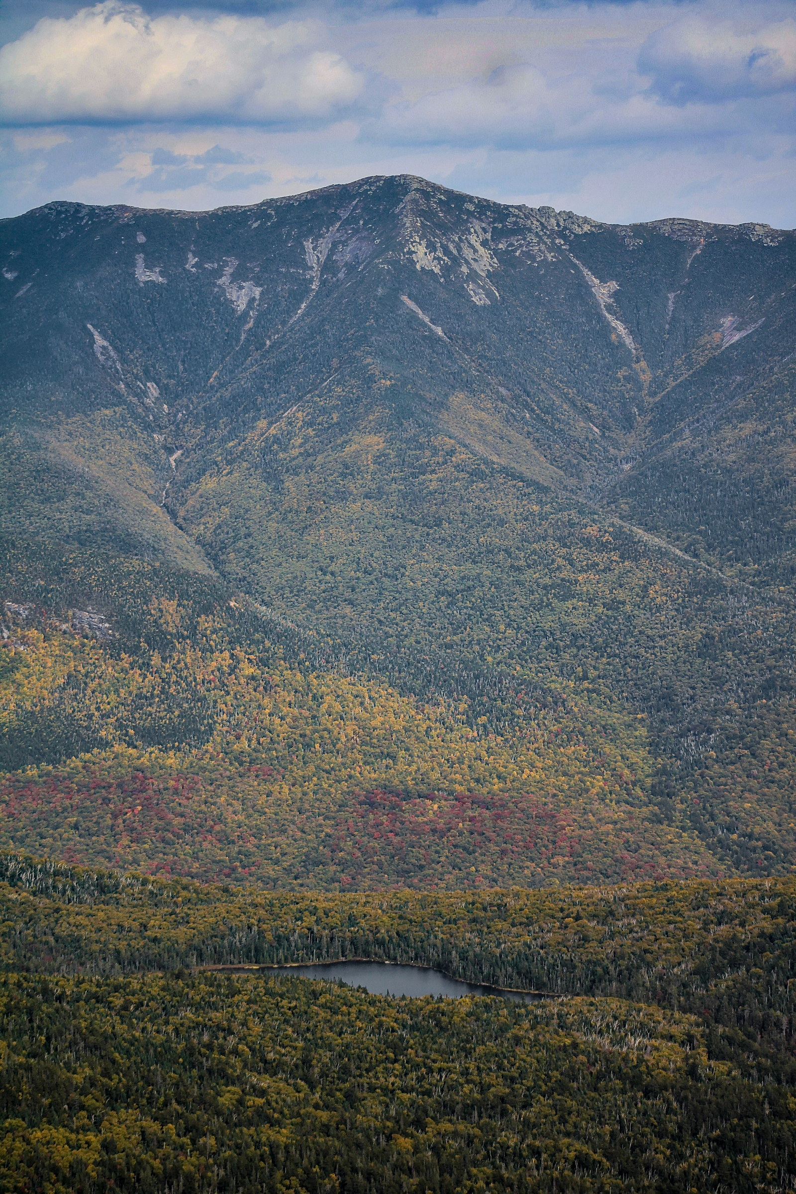 Vue de Mont Lincoln dans les White Mountains