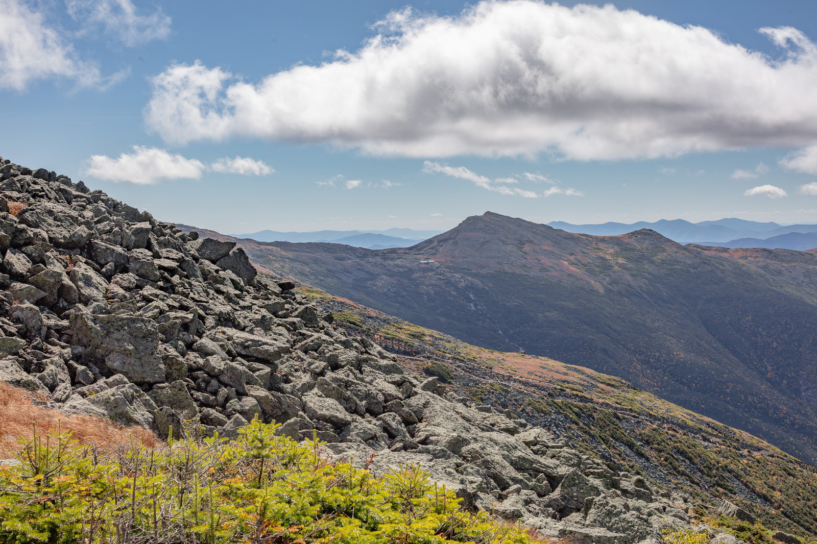 Vue de Mont Monroe dans les White Mountains