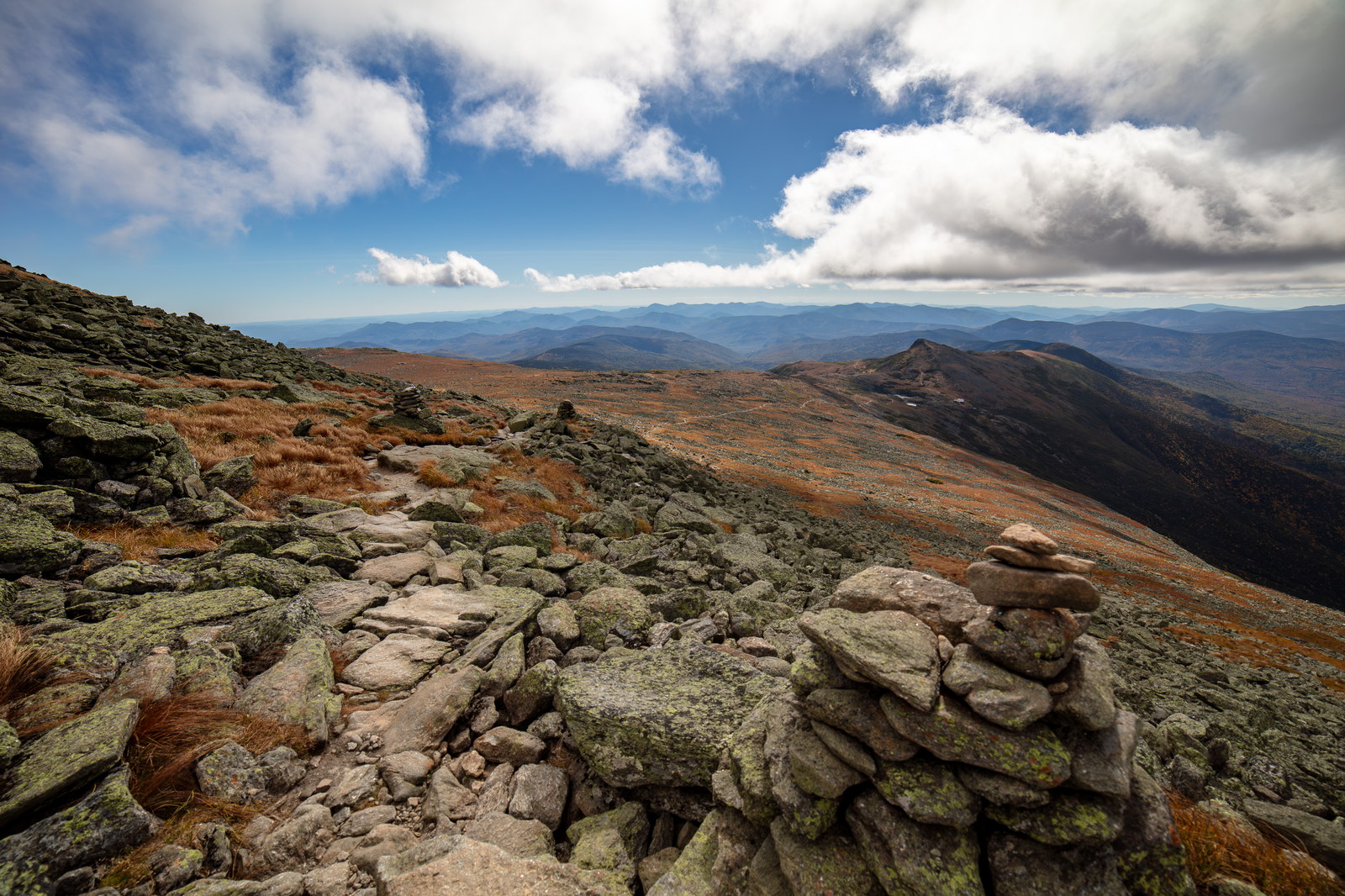 Vue de Mont Monroe dans les White Mountains