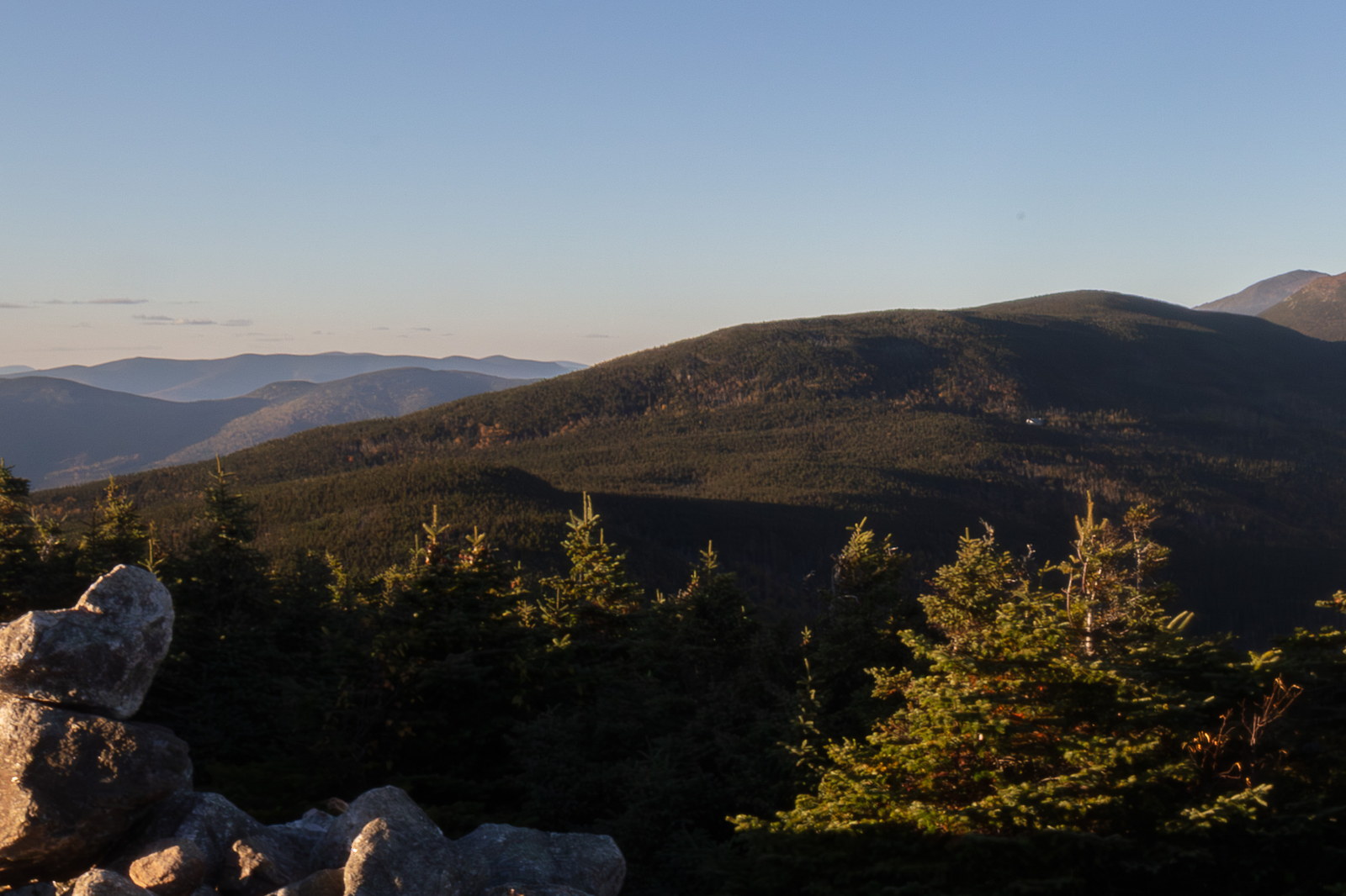 Vue de Mont Pierce dans les White Mountains