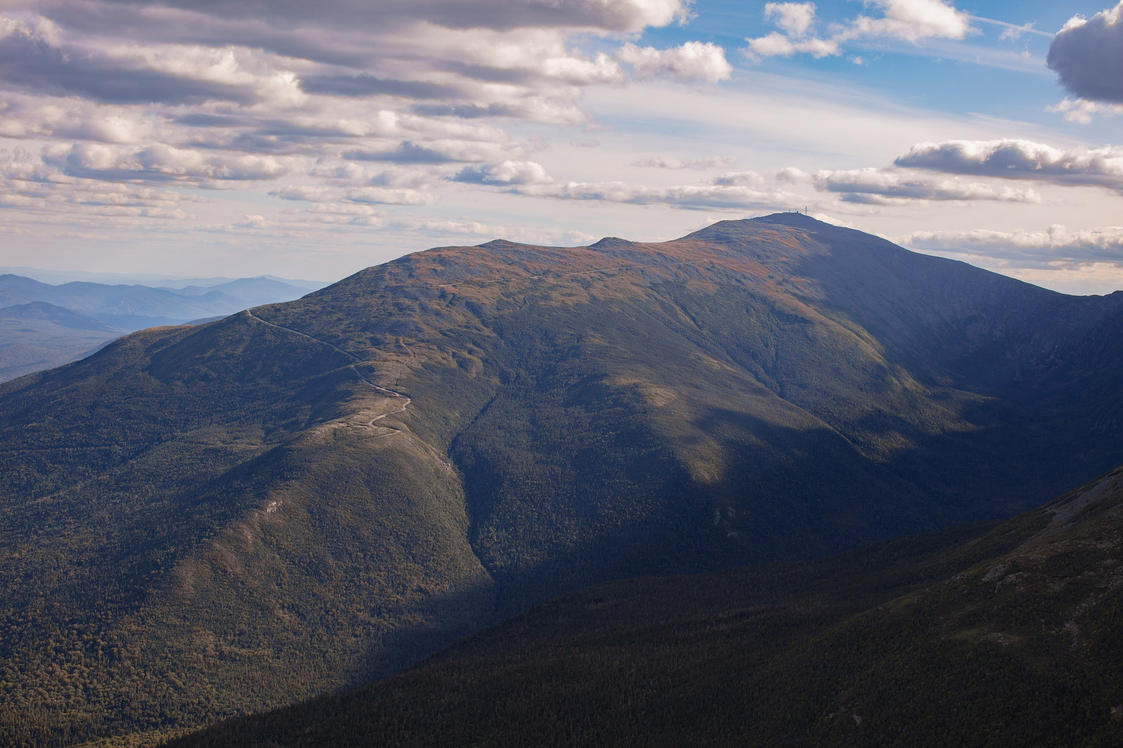 Vue de Mont Washington dans les White Mountains