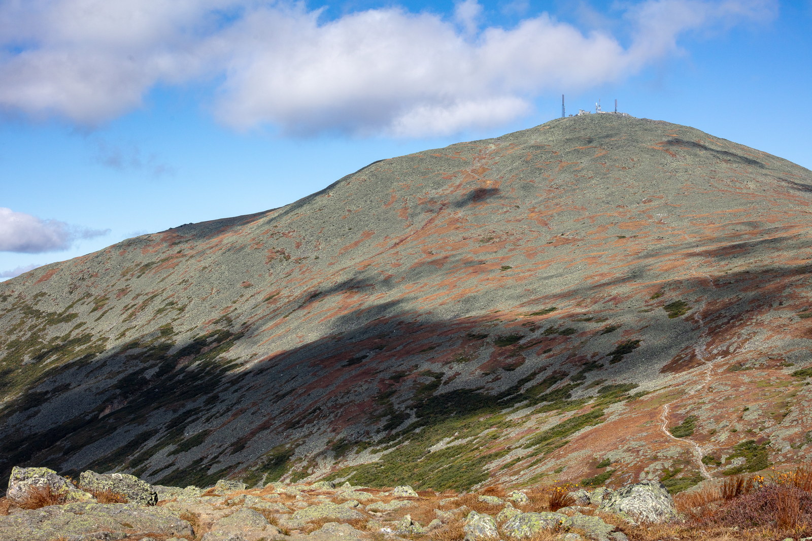 Vue de Mont Washington dans les White Mountains