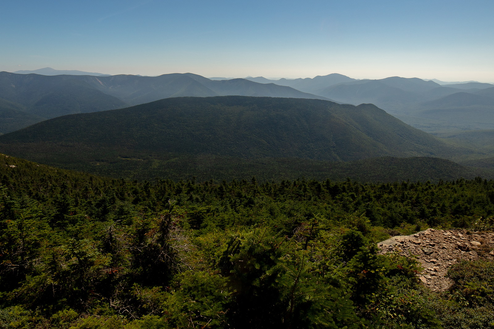 Vue de Mont Owl's Head dans les White Mountains