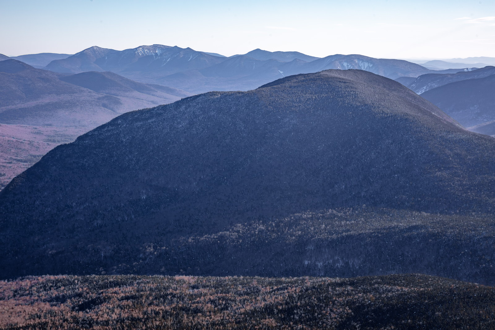 Vue de Mont Owl's Head dans les White Mountains