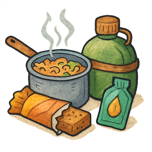 Food & Trail Nutrition gear illustration