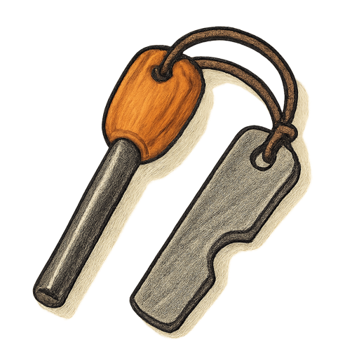 Ferrocerium Rod & Striker gear illustration