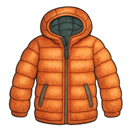 Down Jacket gear illustration