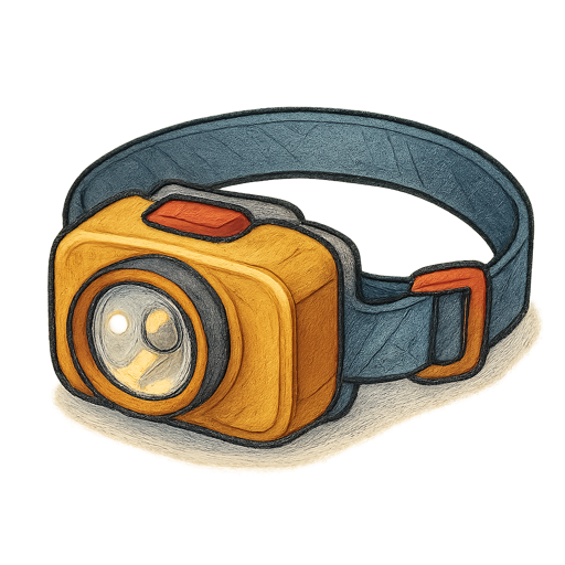 AAA Battery Headlamp gear illustration