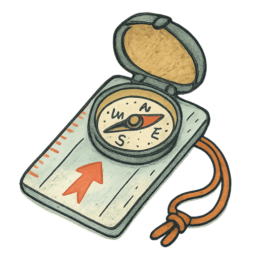 Baseplate Compass gear illustration