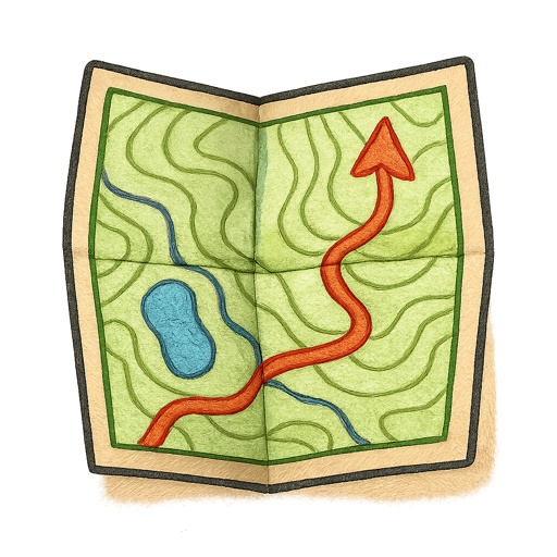 Topographic Map gear illustration