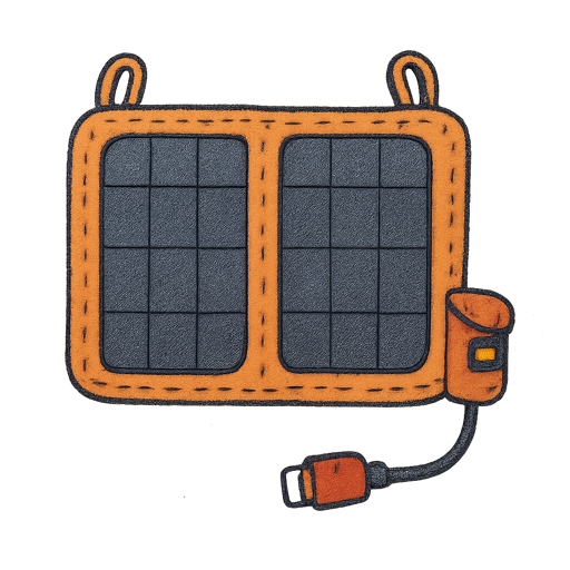 Solar Panel gear illustration