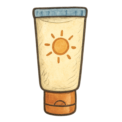 Sunblock gear illustration