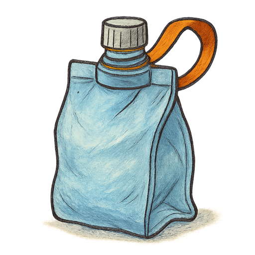 Collapsible Water Bottle gear illustration